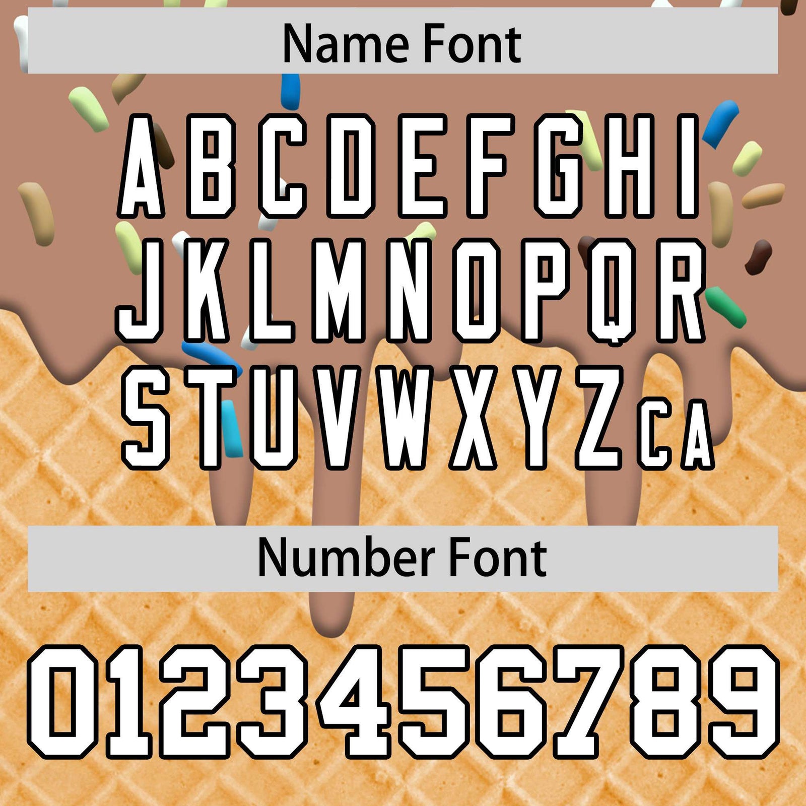 Custom Light Brown Ice Cream Cone Graffiti Pattern Fashion Authentic T-Shirt