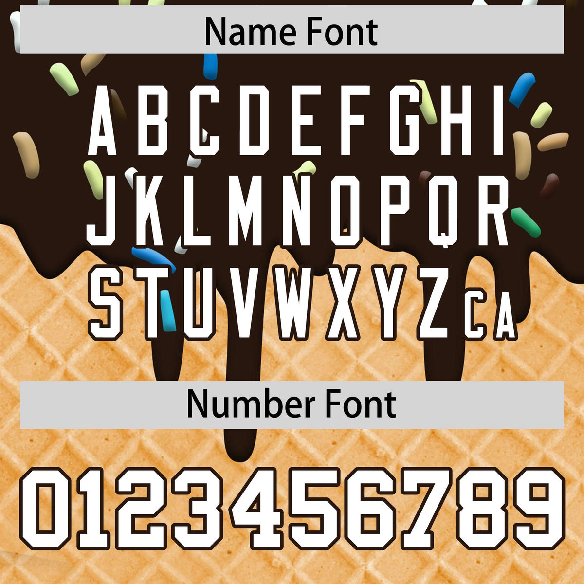 Custom Brown Ice Cream Cone Graffiti Pattern Fashion Authentic T-Shirt