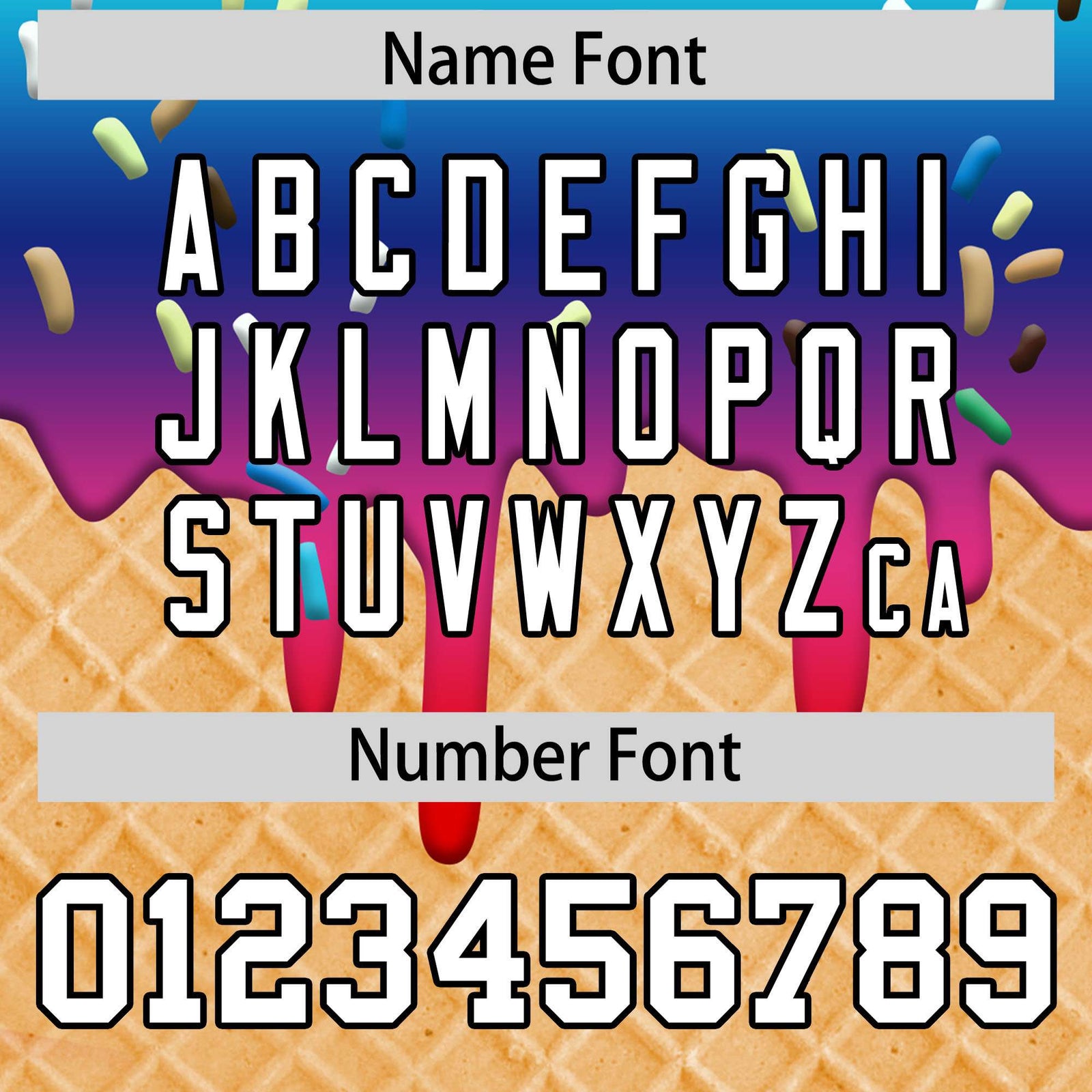 Custom Rainbow Ice Cream Cone Graffiti Pattern Fashion Authentic T-Shirt