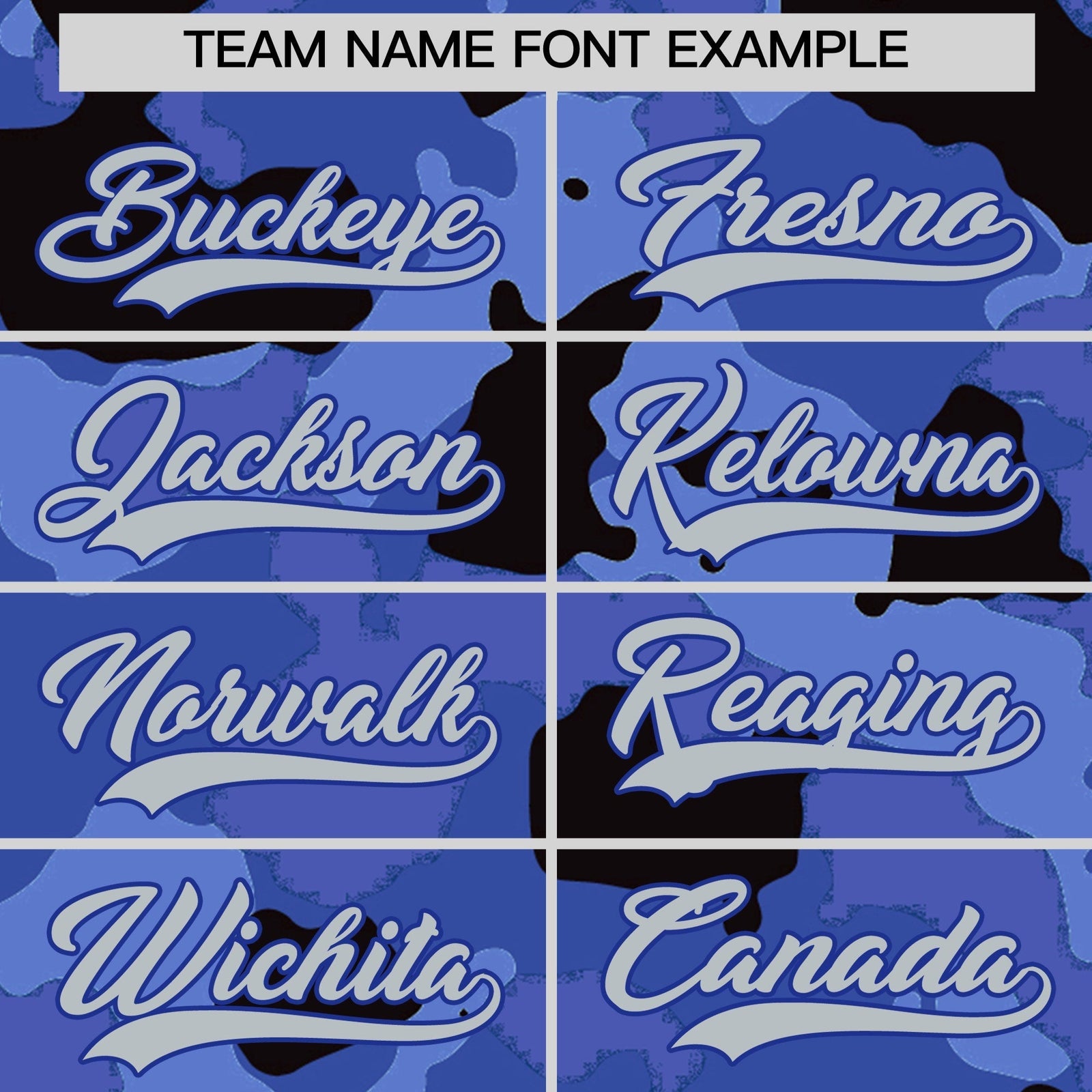 Custom Camo T-shirts Royal Blue Silver Jungle Camouflage Outdoor Shirts