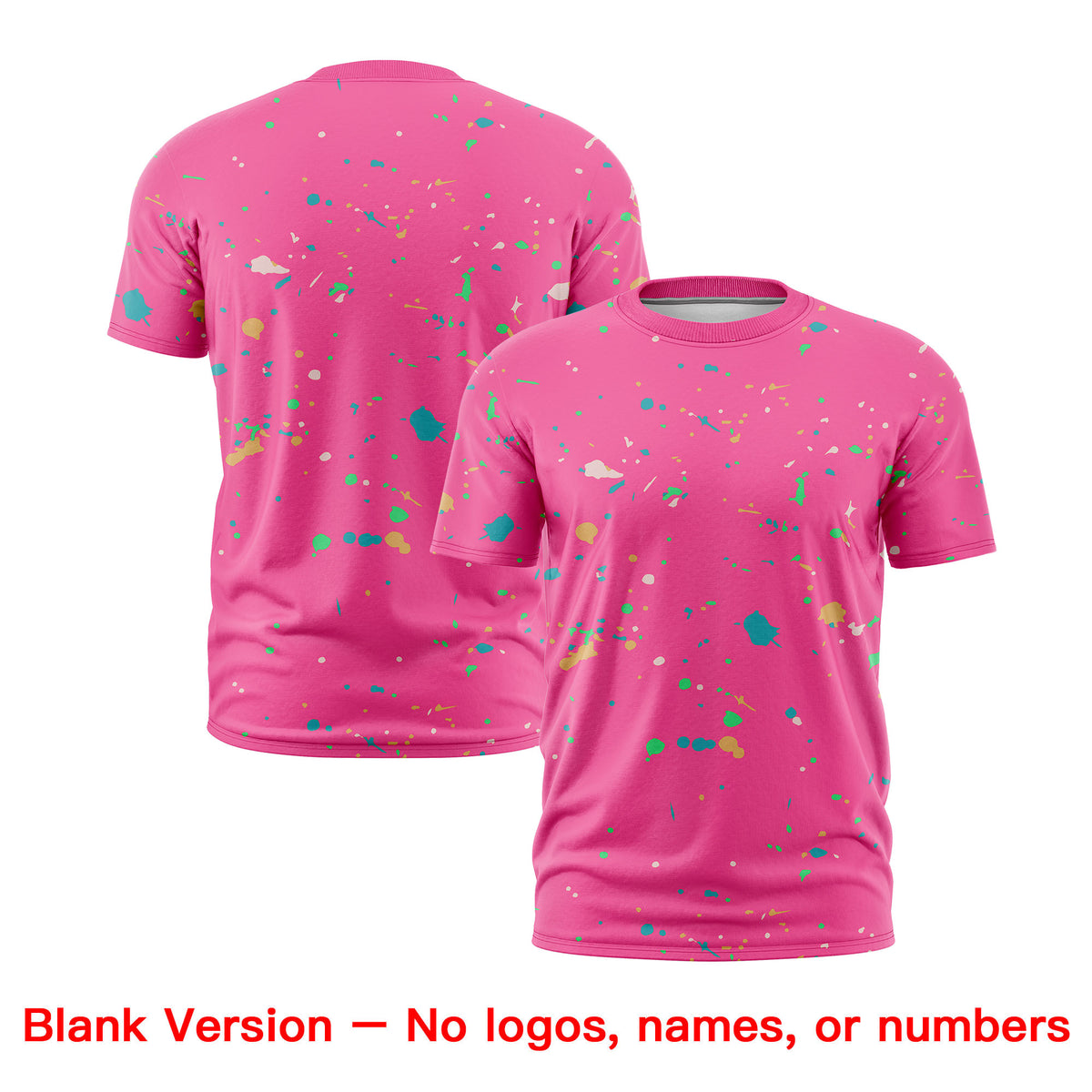 Custom Pink Powder Blue White Spray Painting Graffiti Pattern Personalization T-shirt| KXKSHOP