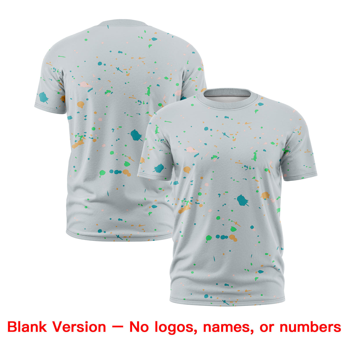 Custom Silver Black White Spray Painting Graffiti Pattern Personalization T-shirt| KXKSHOP