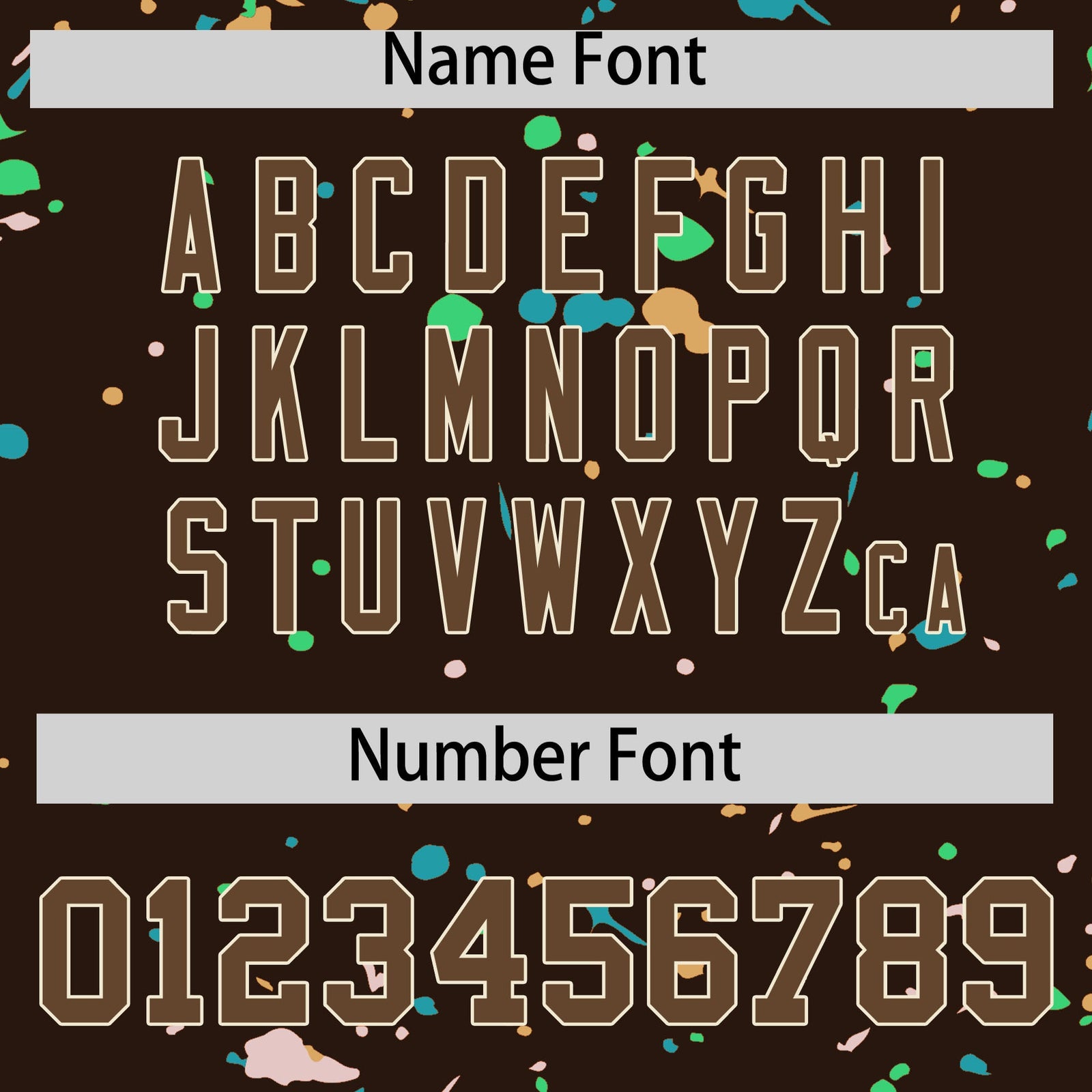Custom Brown Light Brown Cream Spray Painting Graffiti Pattern Personalization T-shirt| KXKSHOP
