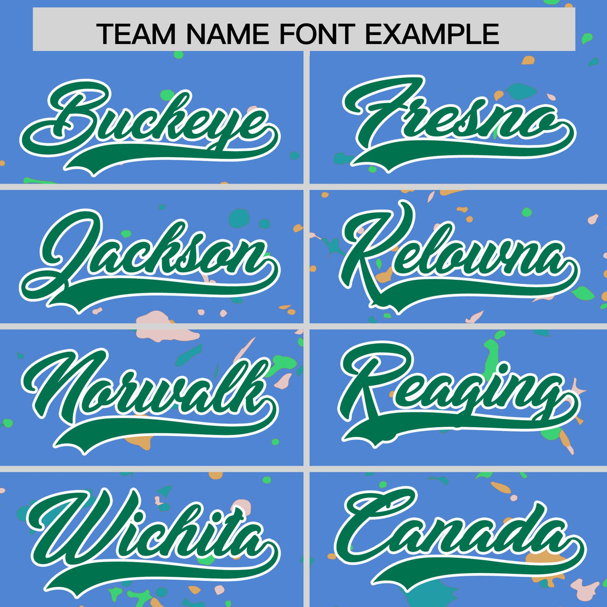 Custom Light Blue Kelly Green White Spray Painting Graffiti Pattern Personalization T-shirt| KXKSHOP
