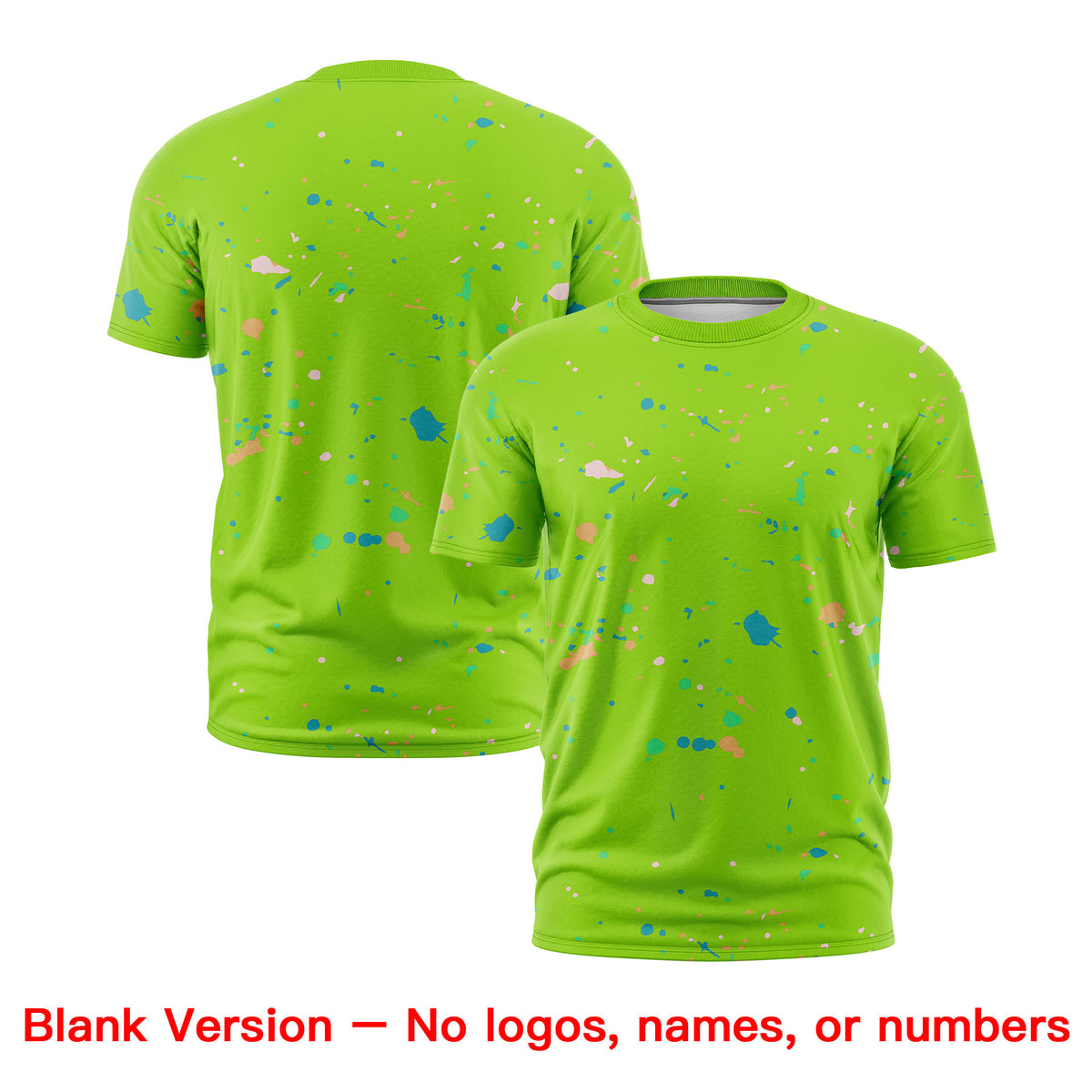 Custom Neon Green Orange White Spray Painting Graffiti Pattern Personalization T-shirt| KXKSHOP