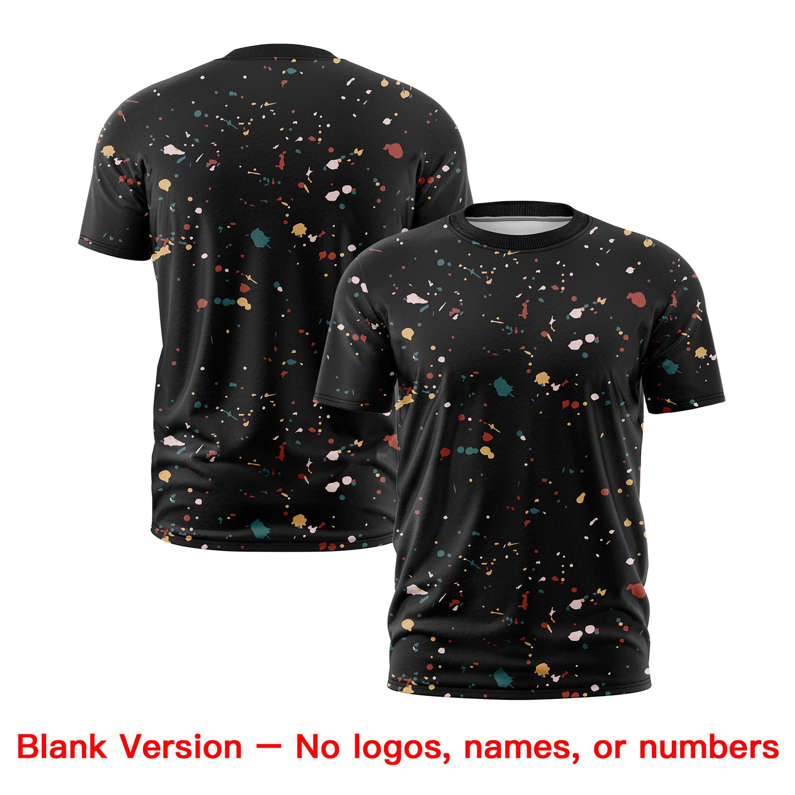 Custom Black White Spray Painting Graffiti Pattern Personalization T-shirt| KXKSHOP
