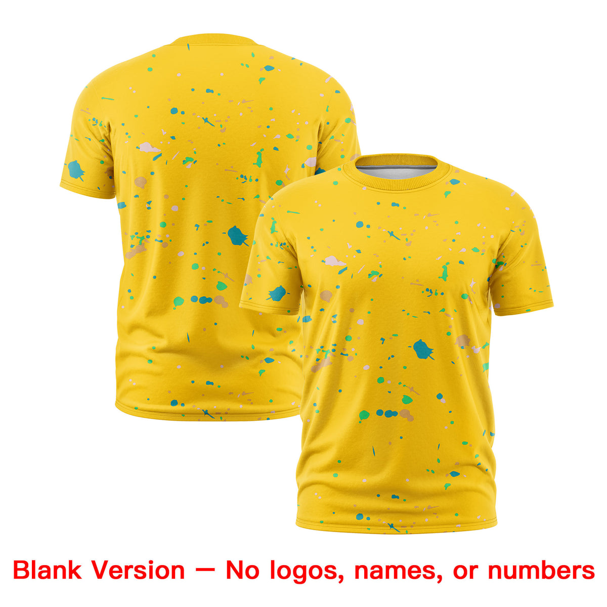 Custom Gold Neon Green White Spray Painting Graffiti Pattern Personalization T-shirt| KXKSHOP