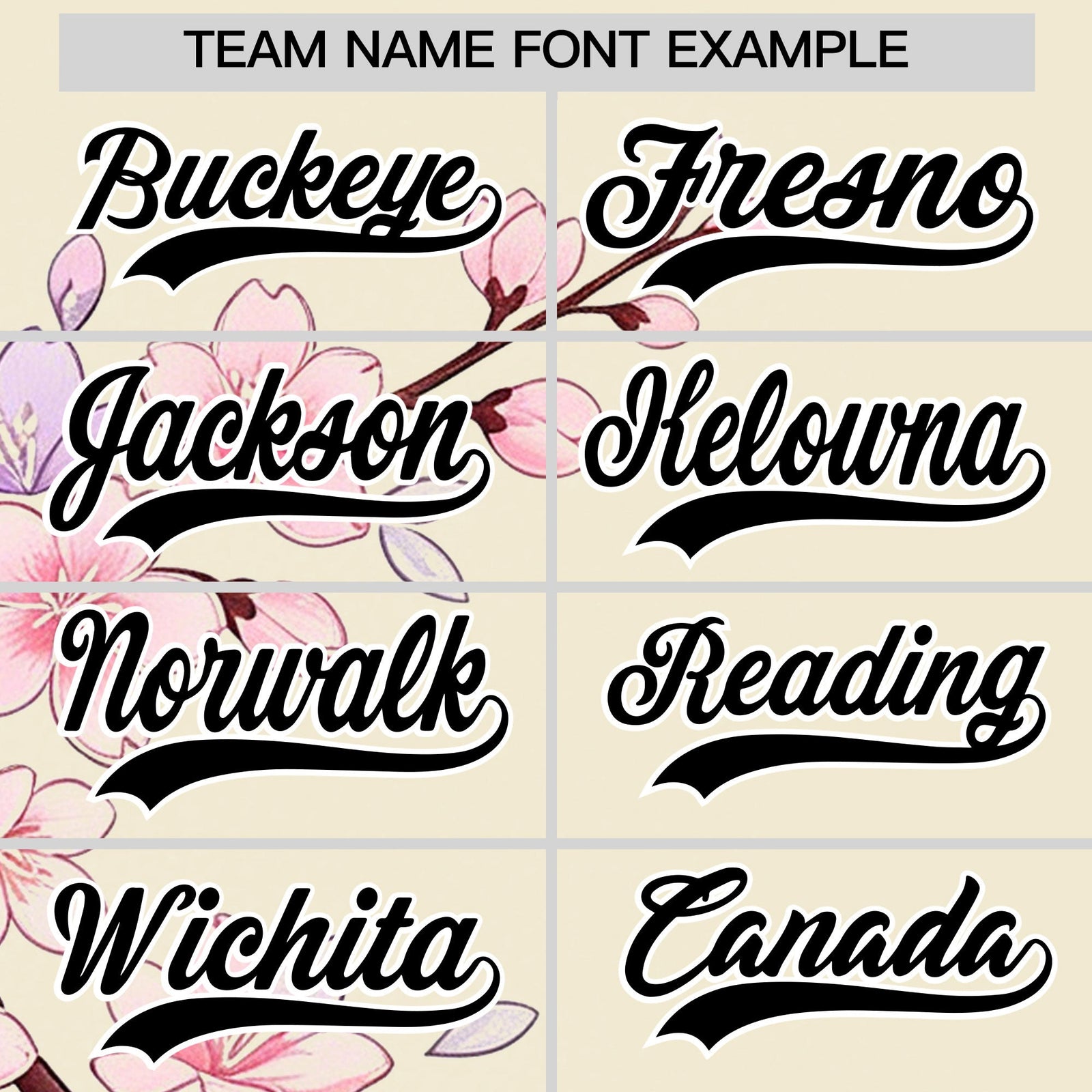 Custom Light Khaki Light Pink Black Cherry Blossoms Personalization Stretch Fabric T-shirt| KXKSHOP