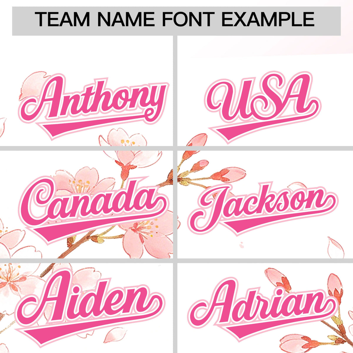 Custom White Pink Light Pink Cherry Blossoms Personalization Moisture-Wicking T-shirt| KXKSHOP