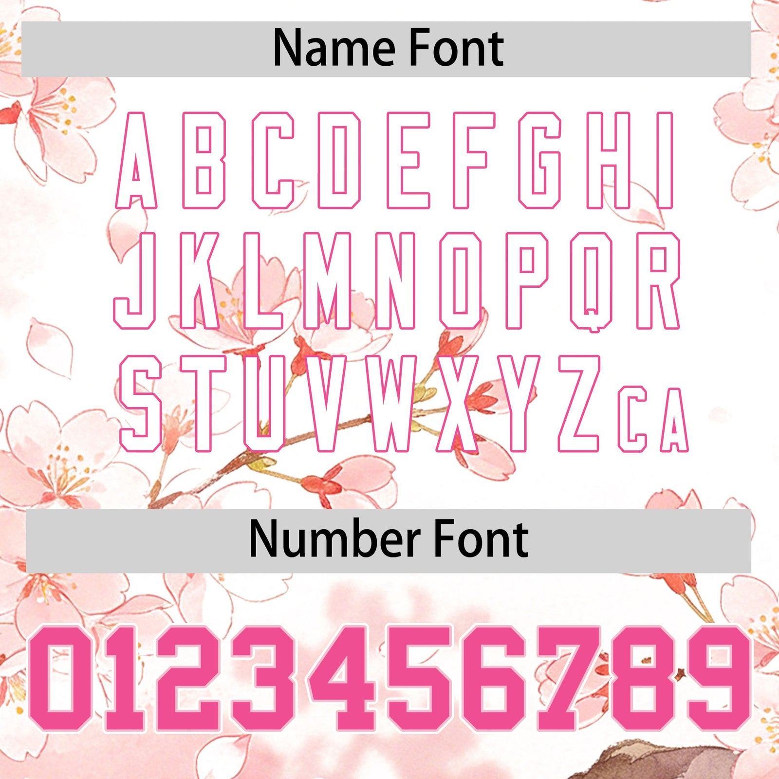 Custom Light Pink White Pink Cherry Blossoms Personalization Moisture-Wicking T-shirt| KXKSHOP