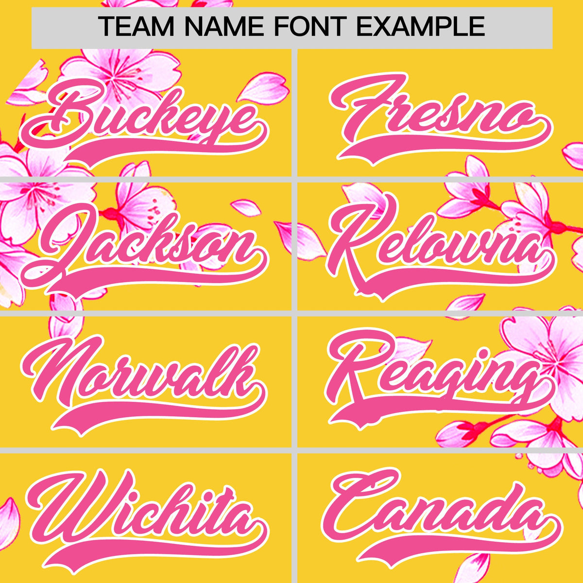Custom Gold Pink White Cherry Blossoms Personalization Moisture-Wicking T-shirt| KXKSHOP