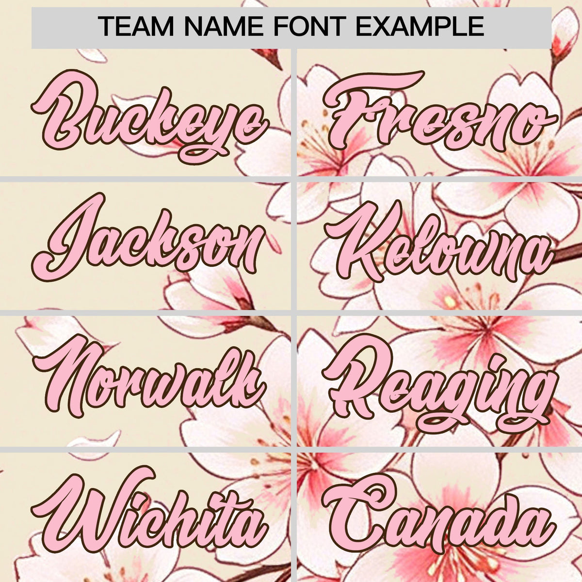 Custom Light Khaki Light Pink Light Brown Cherry Blossoms Personalization Moisture-Wicking T-shirt| KXKSHOP