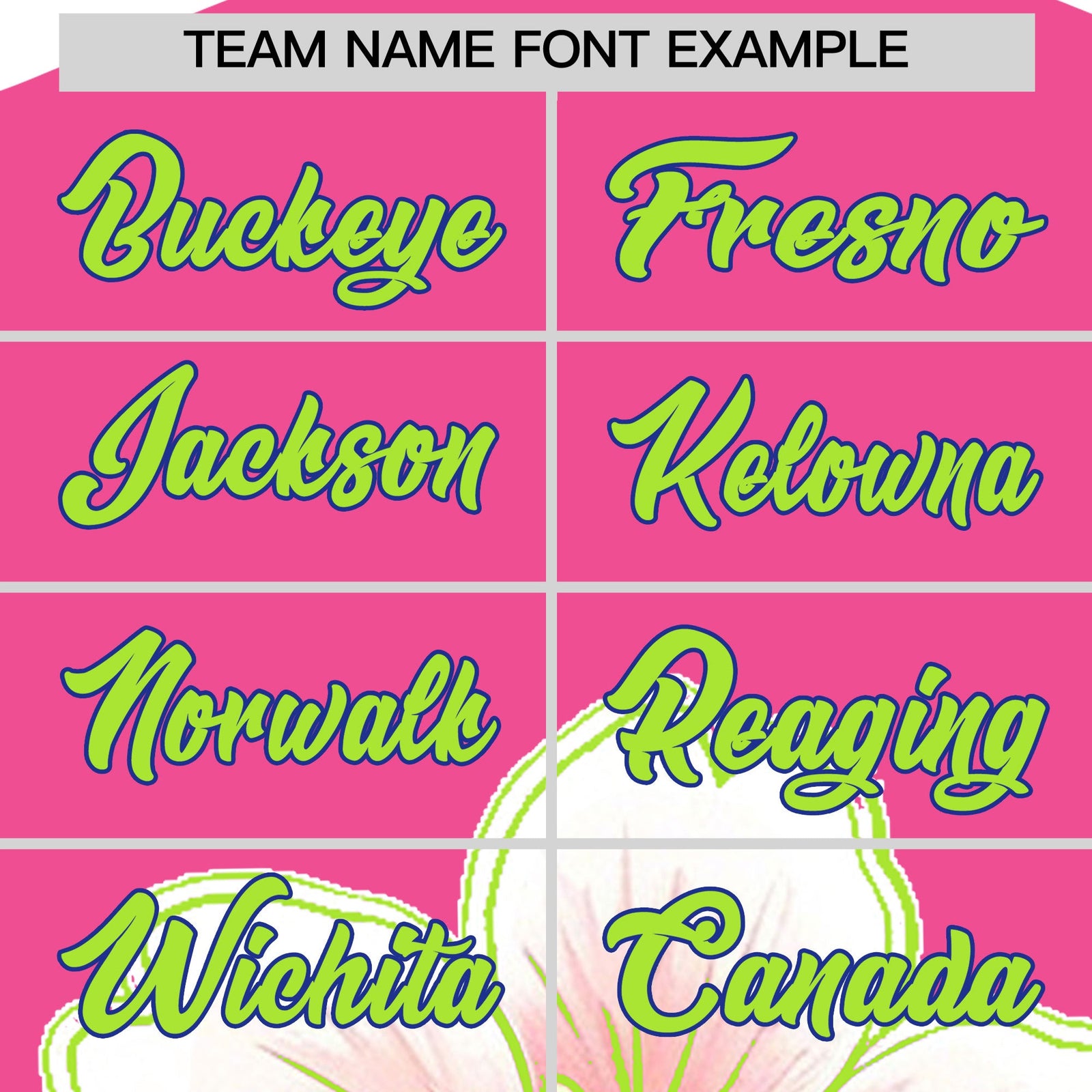 Custom Pink Neon Green Royal Blue Cherry Blossoms Personalization Moisture-Wicking T-shirt| KXKSHOP
