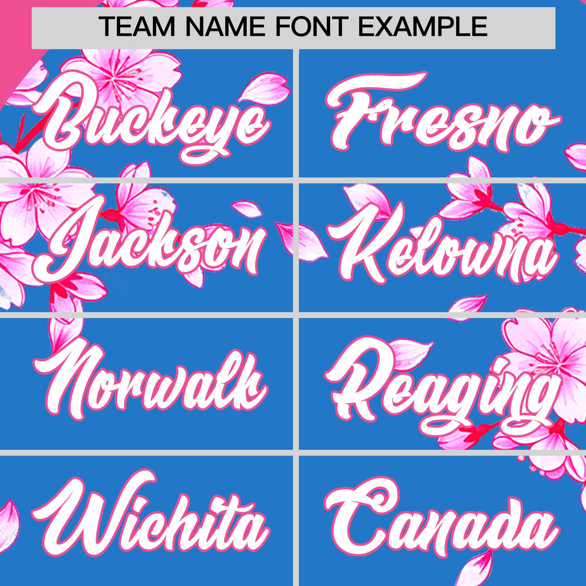 Custom Light Blue Pink White Cherry Blossoms Personalization Stretch Fabric T-shirt| KXKSHOP