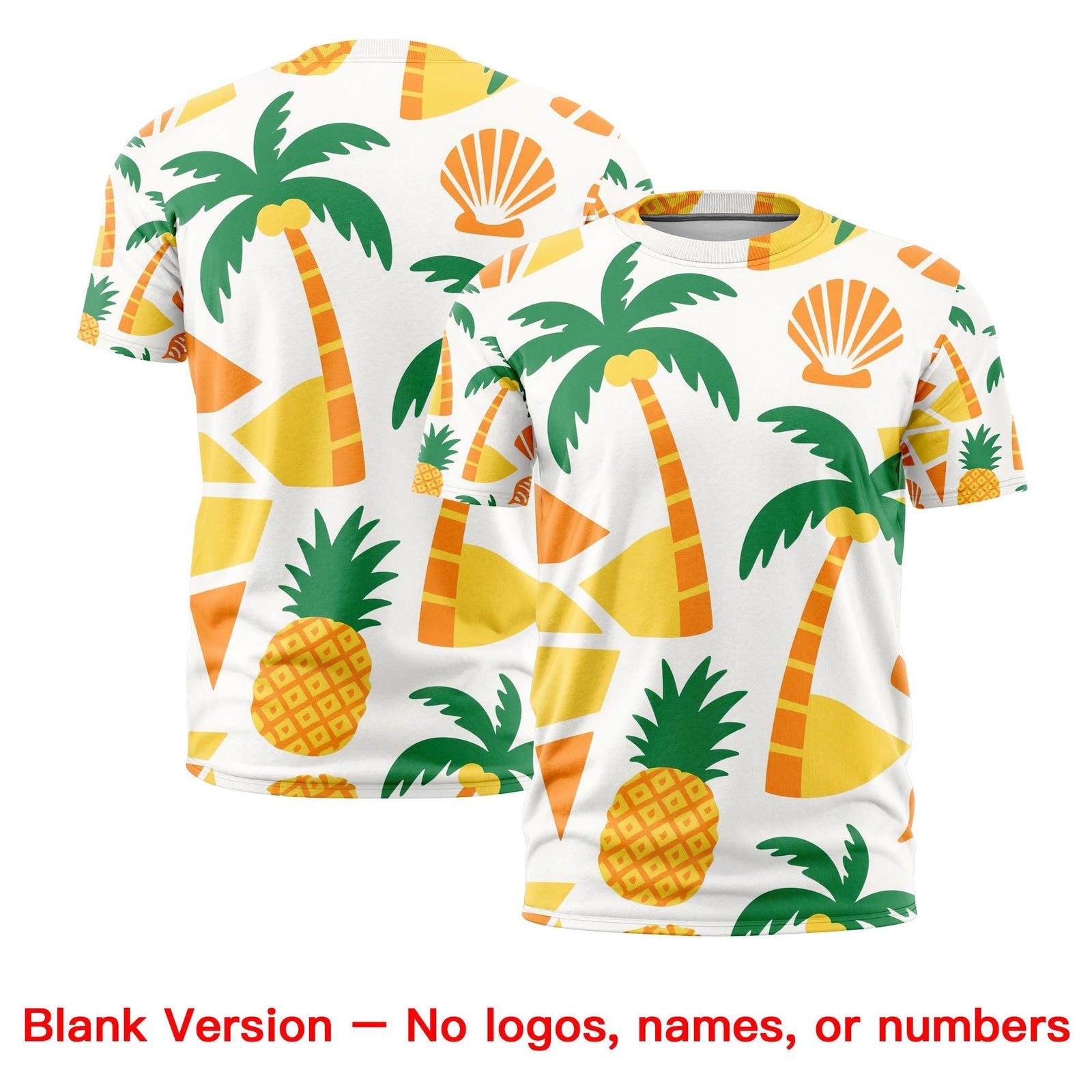 Custom Kelly Green White Graffiti Pattern Hawaiian Style T-shirt| KXKSHOP