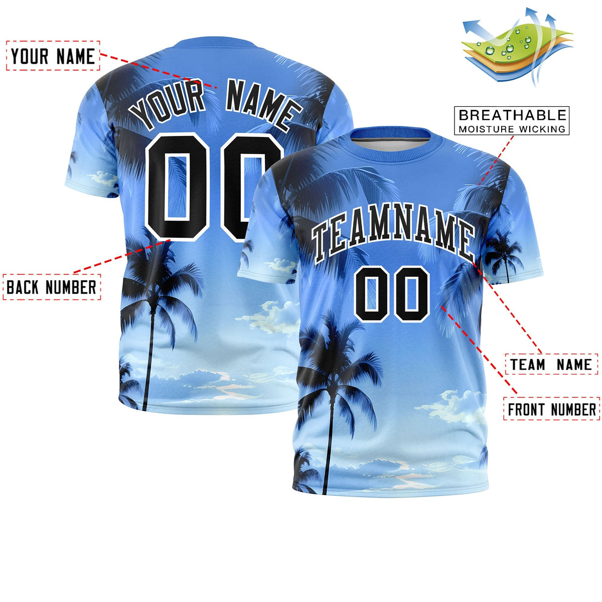 Custom Black White Graffiti Pattern Hawaiian Style T-shirt| KXKSHOP