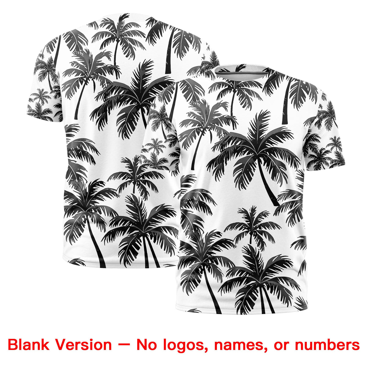 Custom Black White Graffiti Pattern Hawaiian Style T-shirt| KXKSHOP