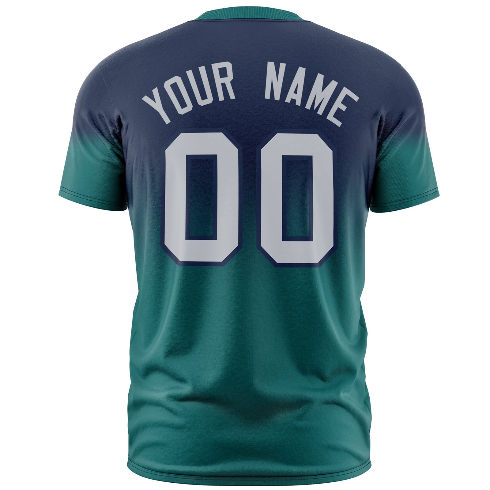 Custom Navy Gray Gradient Fashion Quick Dry T-shirt| KXKSHOP