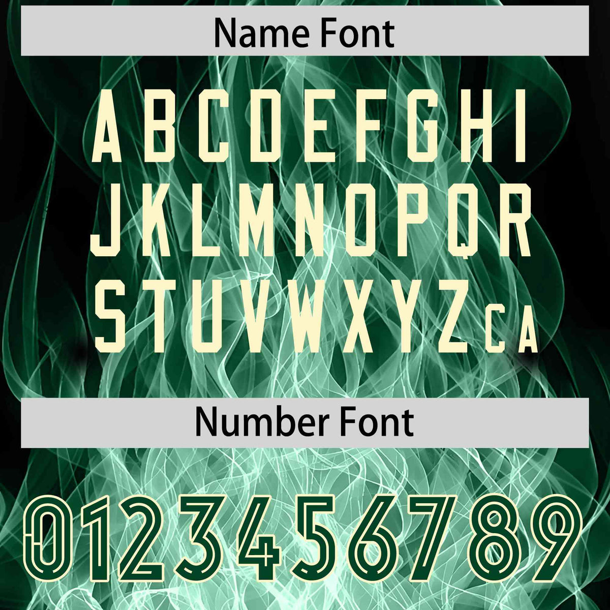 Custom Black Green Colorful Flame Pattern Long Sleeve Performance T-Shirt