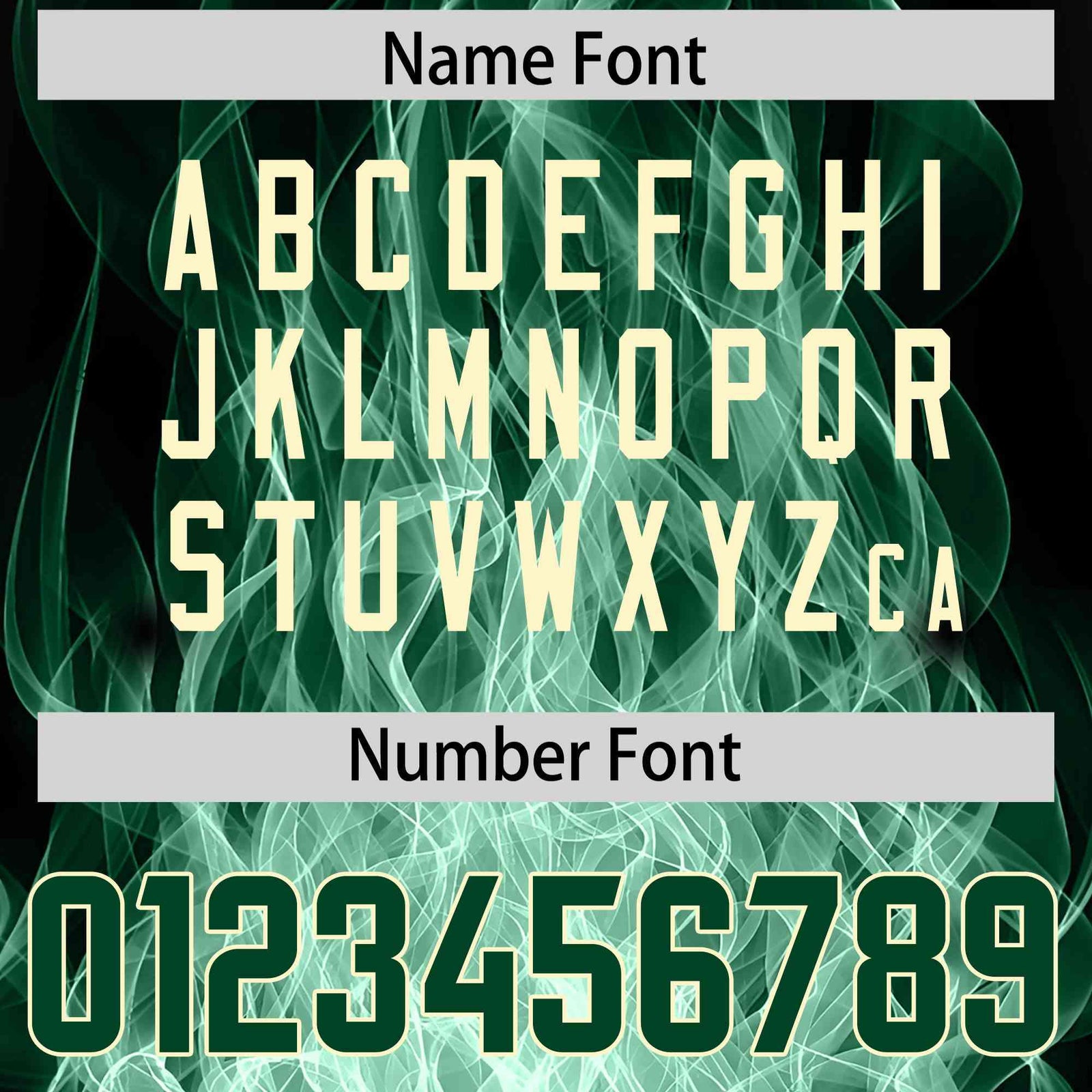 Custom Black Green Colorful Flame Pattern Long Sleeve Performance T-Shirt