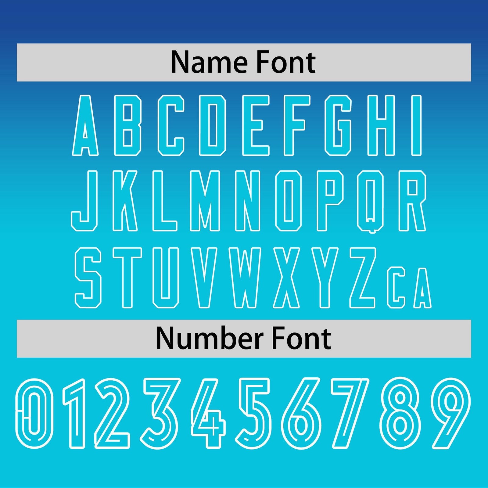 Custom Royal-Sky Blue Gradient Fashion Design Long Sleeve Performance T-Shirt