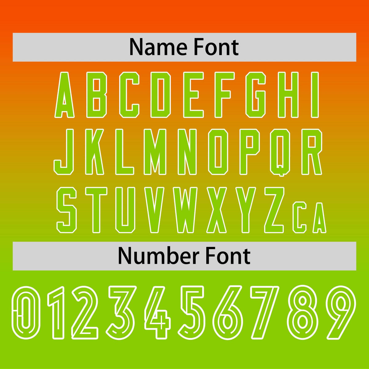 Custom Orange-Neon Green Gradient Fashion Design Long Sleeve Performance T-Shirt