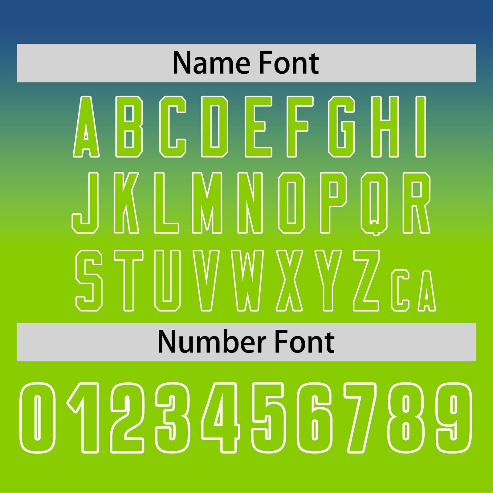 Custom Royal-Neon Green Gradient Fashion Design Long Sleeve Performance T-Shirt