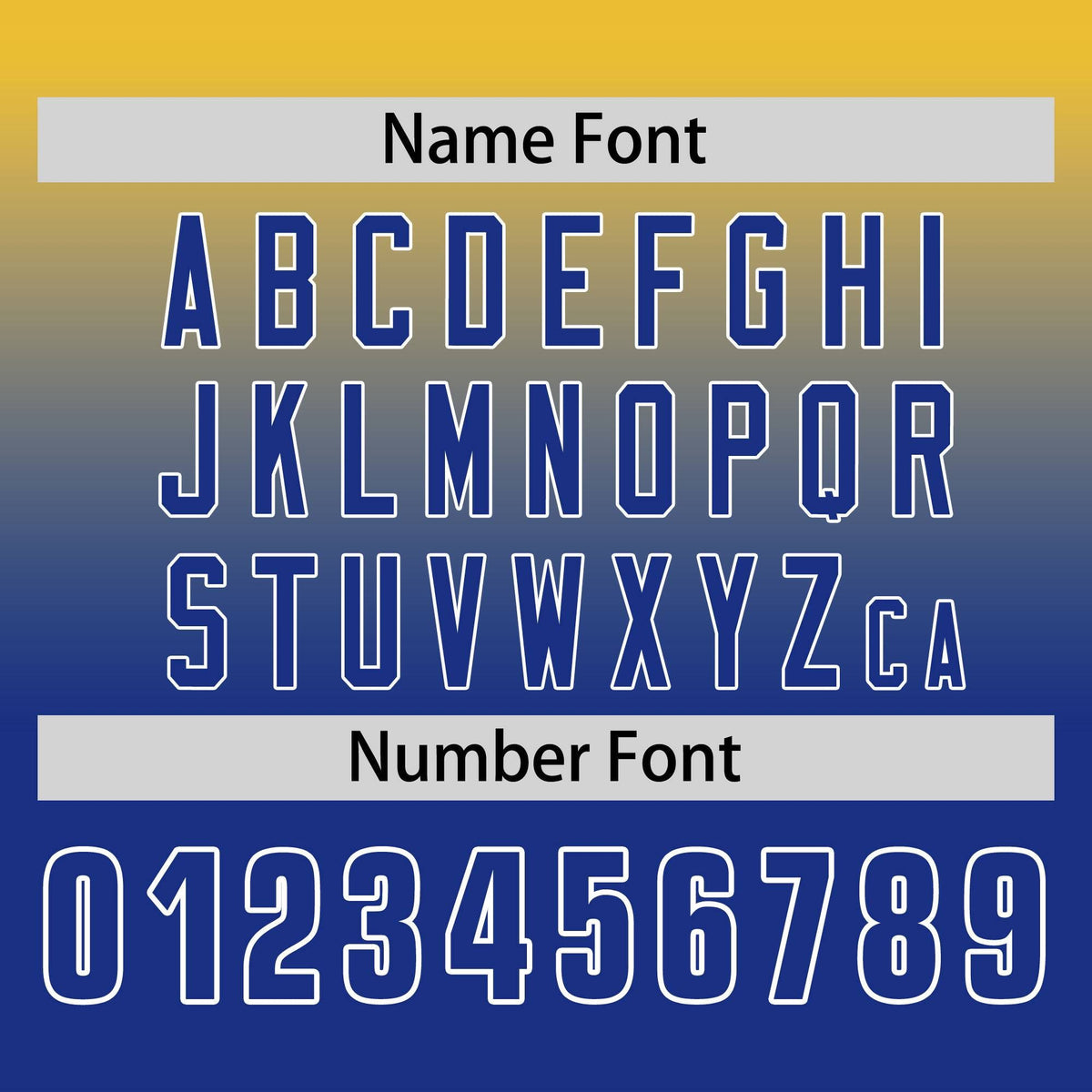 Custom Gold-Royal Gradient Fashion Design Long Sleeve Performance T-Shirt