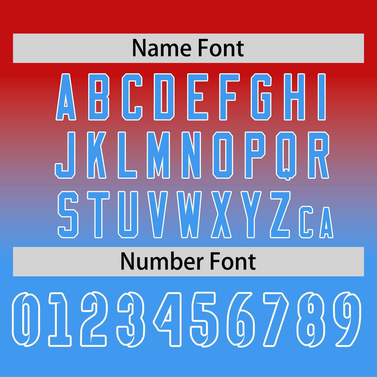 Custom Red-Powder Blue Gradient Fashion Design Long Sleeve Performance T-Shirt