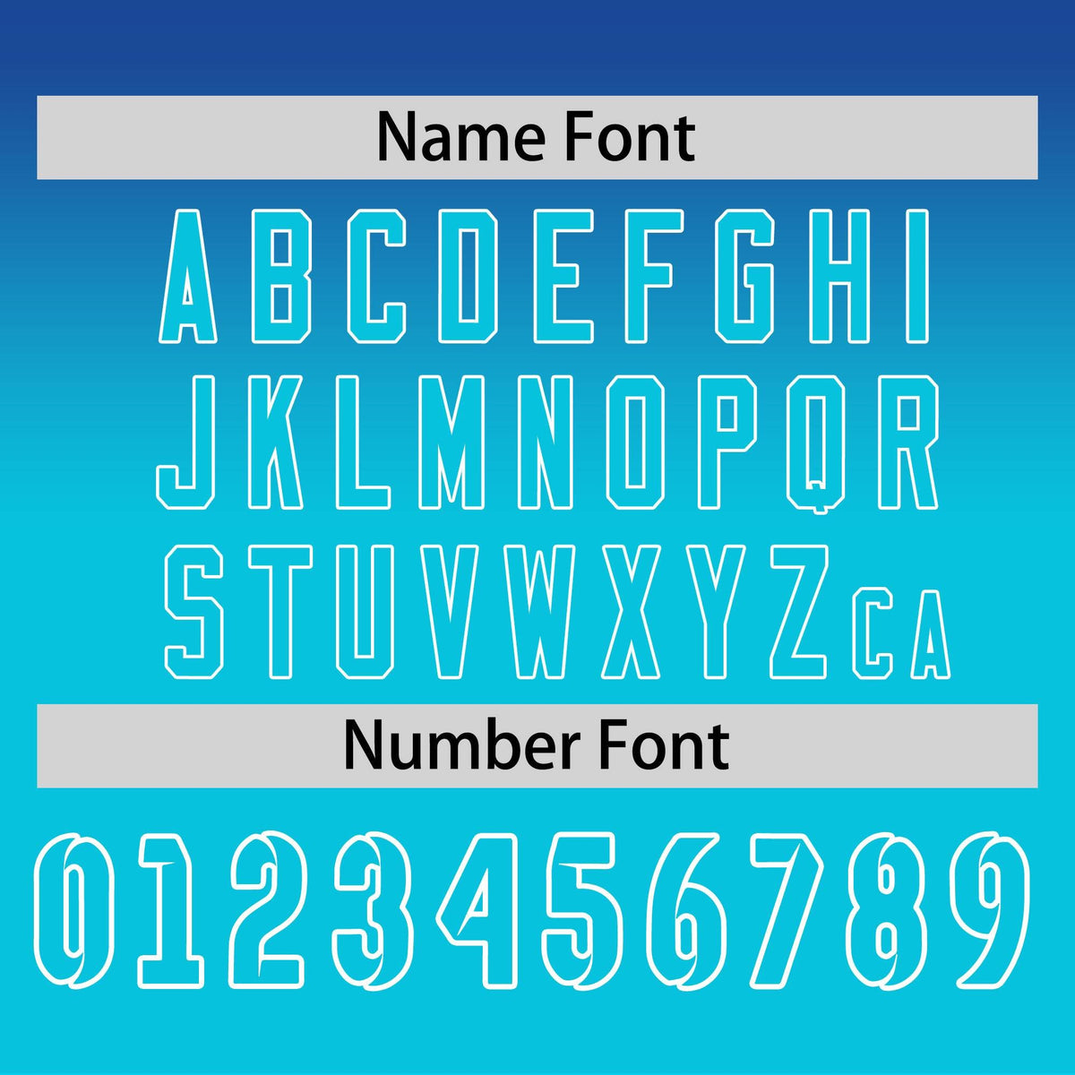 Custom Royal-Sky Blue Gradient Fashion Design Long Sleeve Performance T-Shirt