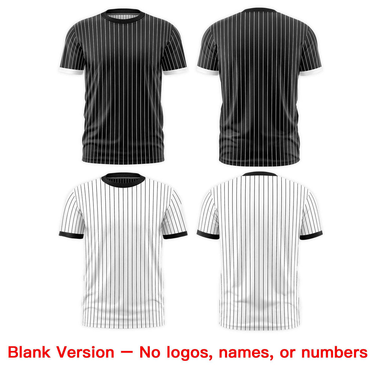 Custom White Black Silver Reversible Stripe Fashion T-shirt| KXKSHOP
