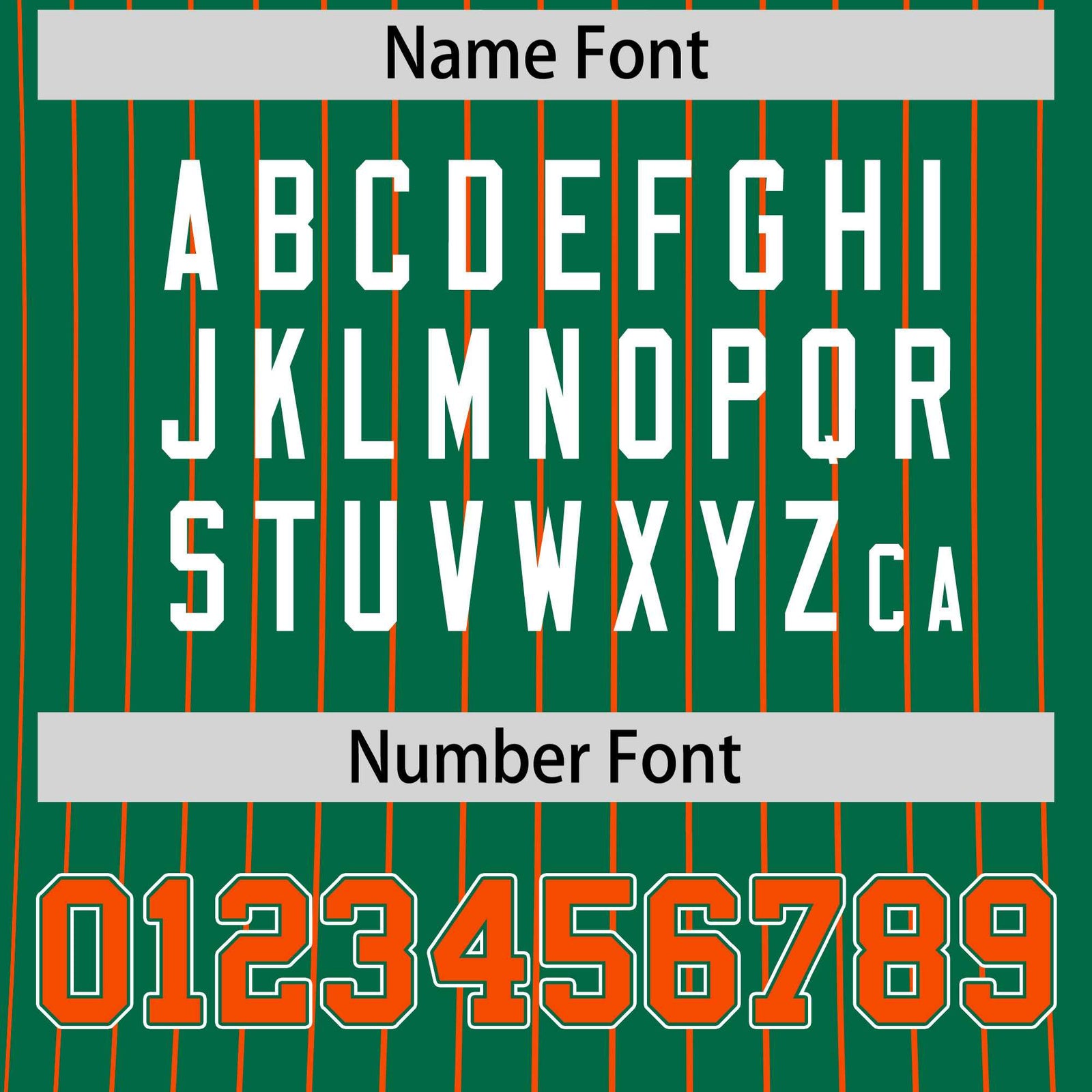 Custom Orange Kelly Green White Reversible Stripe Fashion T-shirt| KXKSHOP
