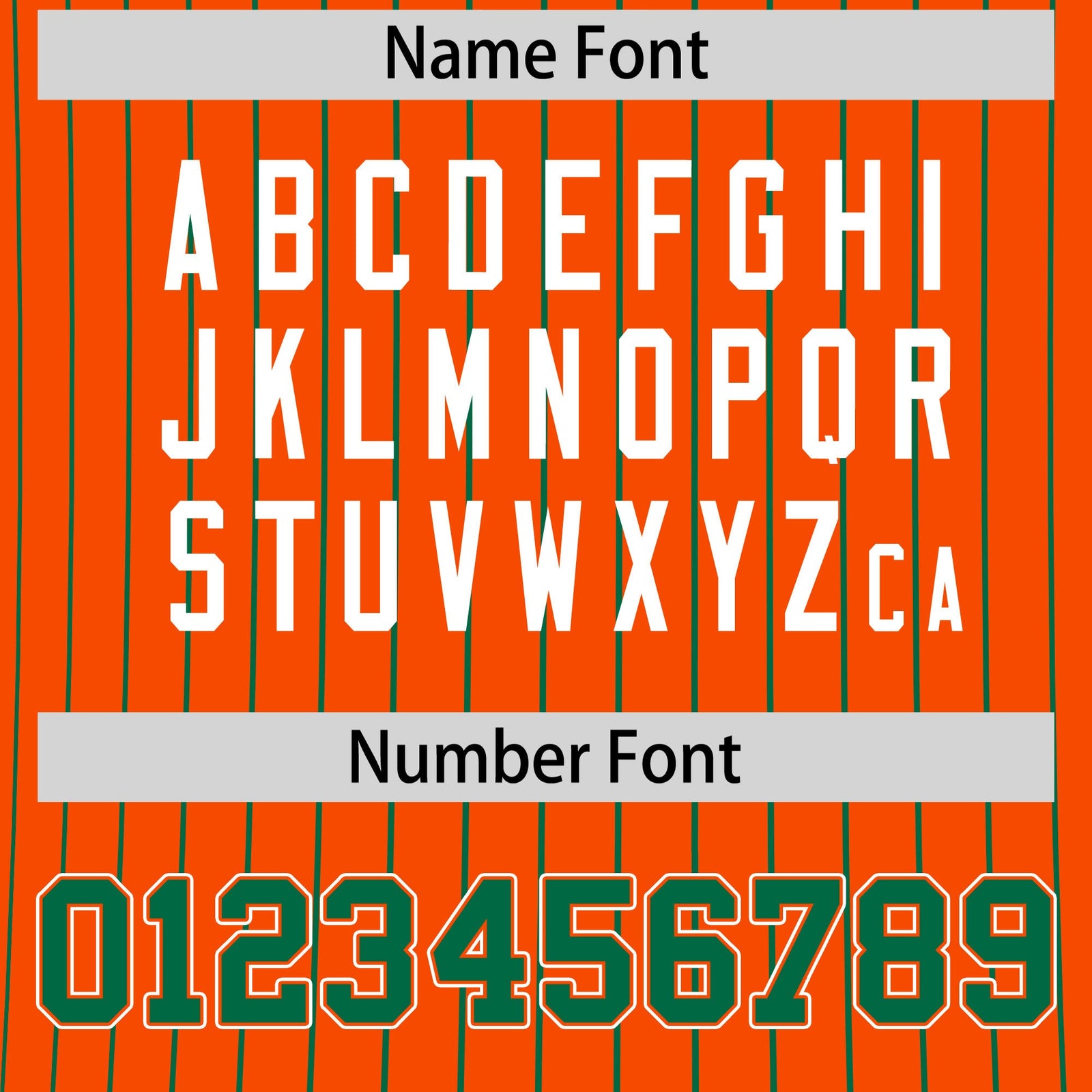 Custom Orange Kelly Green White Reversible Stripe Fashion T-shirt| KXKSHOP