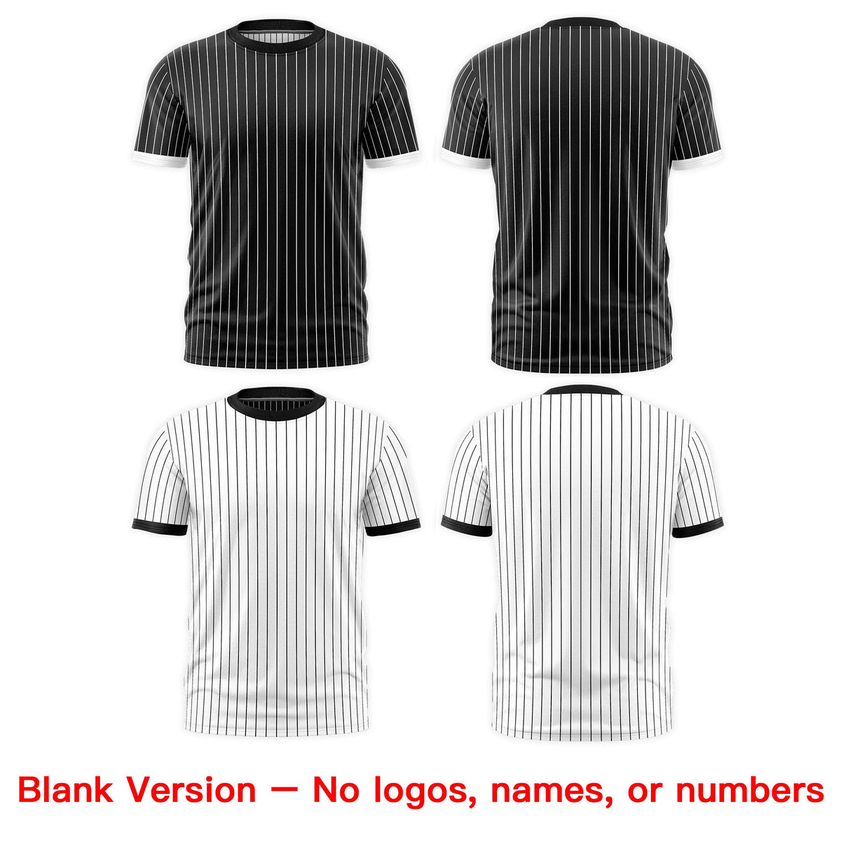 Custom White Black Silver Reversible Stripe Fashion T-shirt| KXKSHOP
