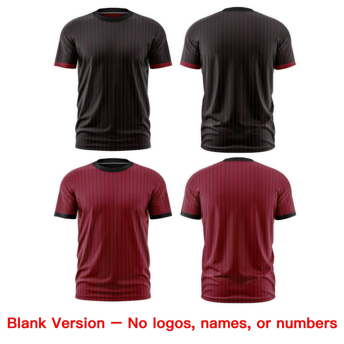 Custom Crimson Black Khaki Reversible Stripe Fashion T-shirt| KXKSHOP