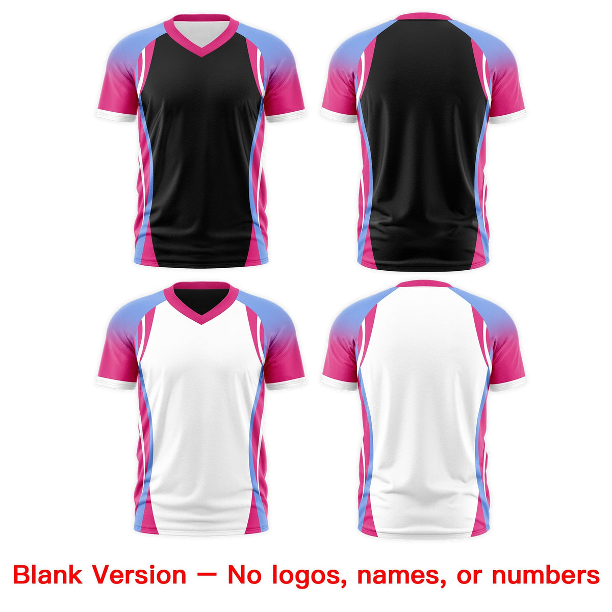 Custom Black Light Blue Rose Red Reversible Wrinkle-Resistant T-shirt| KXKSHOP