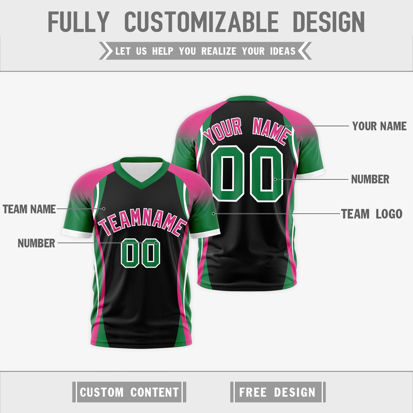 Custom Black Rose Red Kelly Green Reversible Wrinkle-Resistant T-shirt| KXKSHOP