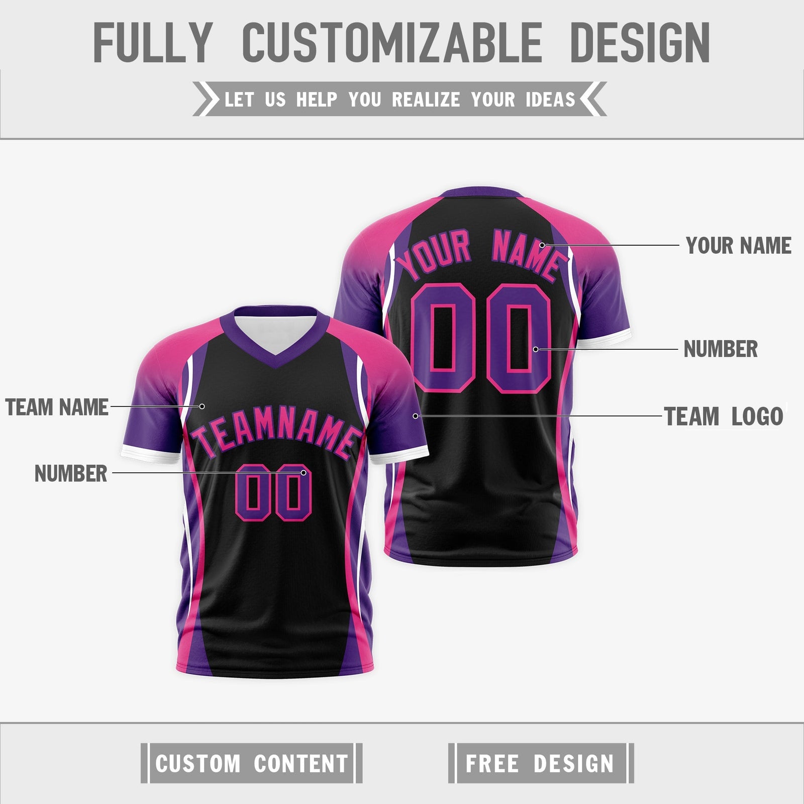 Custom Black Rose Red Purple Reversible Breathable T-shirt| KXKSHOP