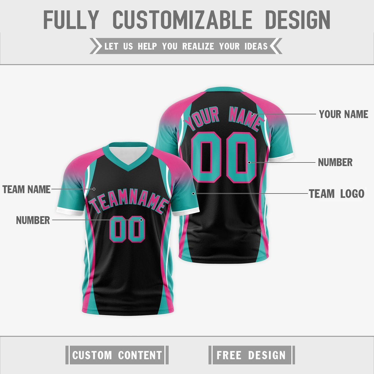 Custom Black Rose Red Aqua Reversible Wrinkle-Resistant T-shirt| KXKSHOP