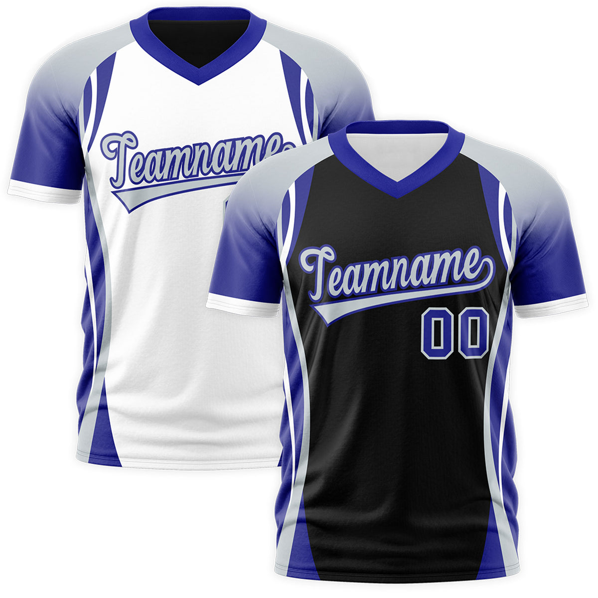 Custom Black Gray Royal Blue Reversible Breathable T-shirt| KXKSHOP