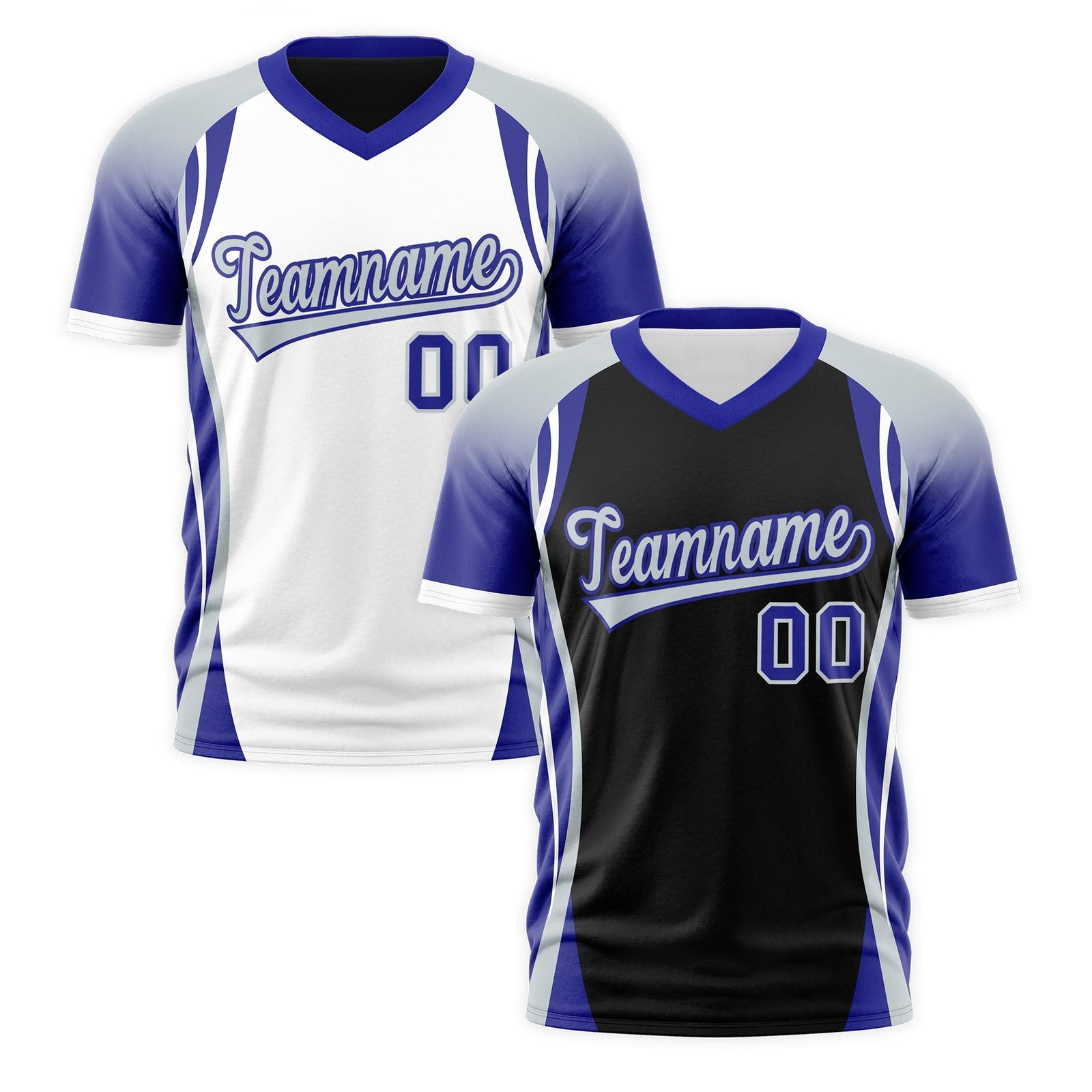 Custom Black Gray Royal Blue Reversible Breathable T-shirt| KXKSHOP
