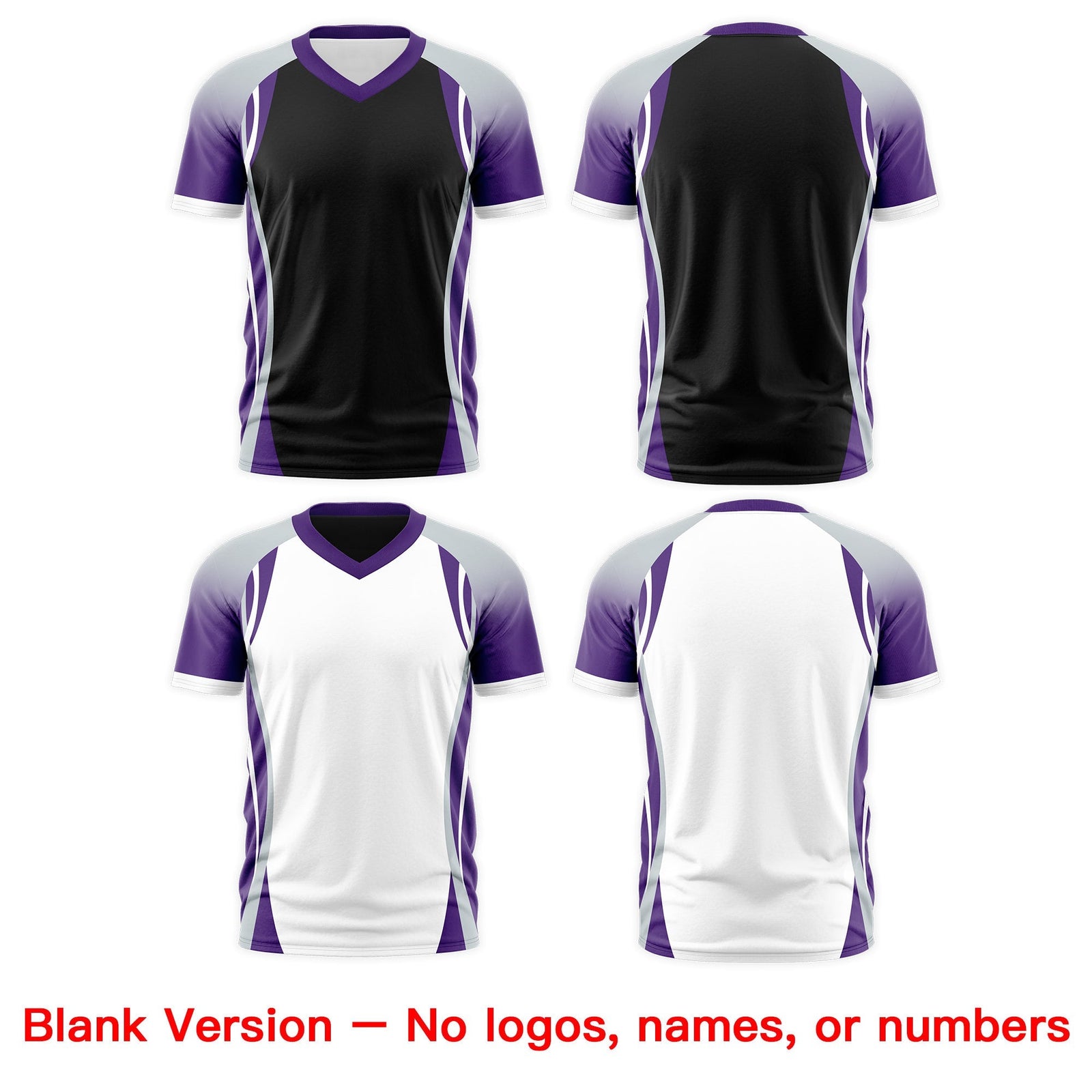Custom Black Gray Purple Reversible Breathable T-shirt| KXKSHOP
