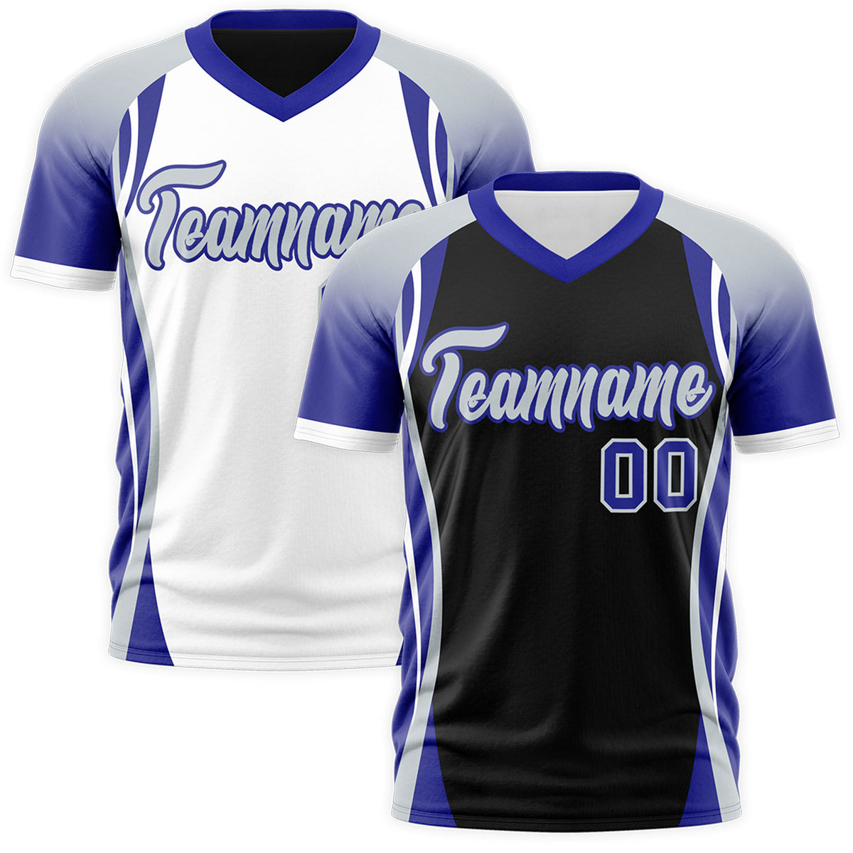 Custom Black Gray Royal Blue Reversible Breathable T-shirt| KXKSHOP