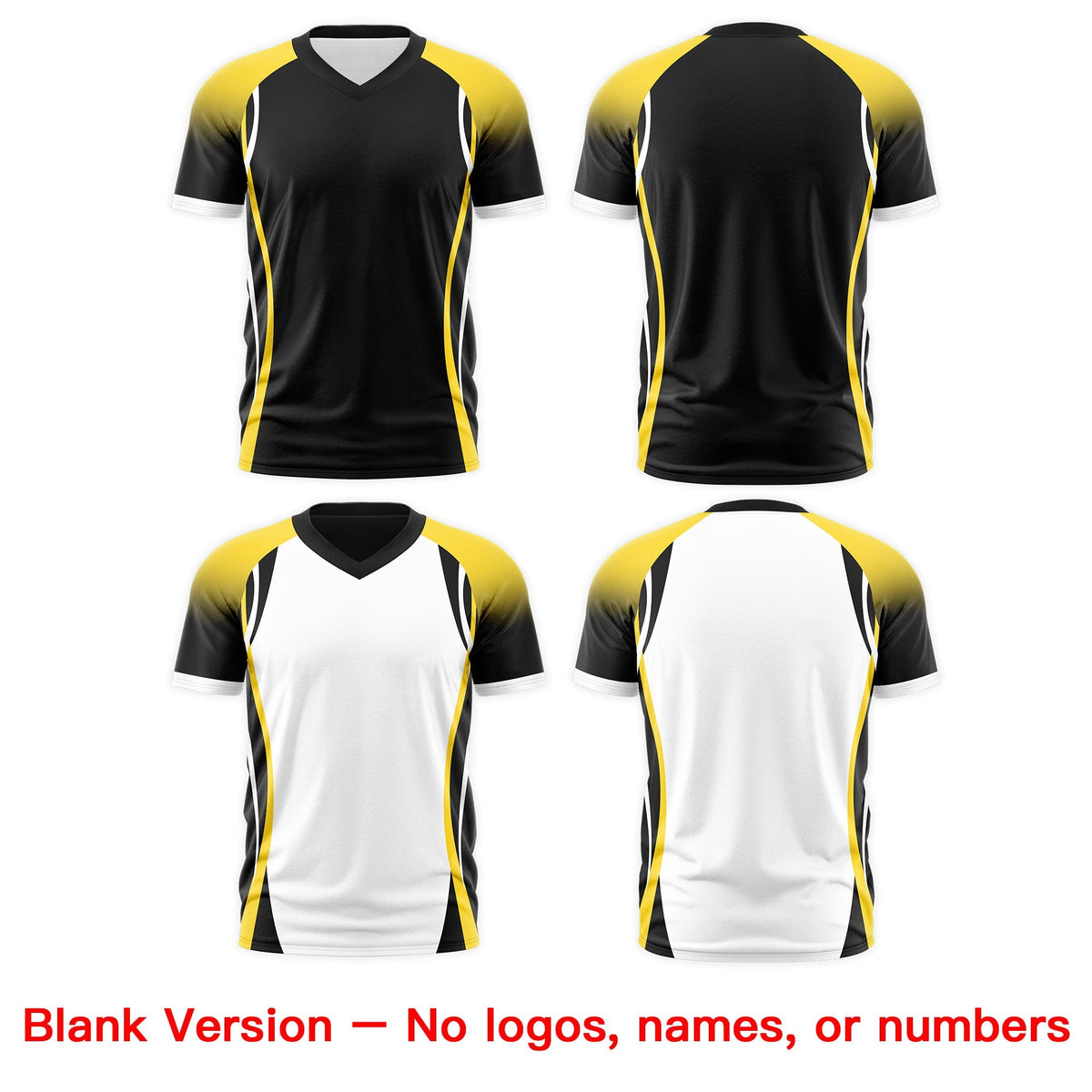 Custom Black Gold White Reversible Breathable T-shirt| KXKSHOP