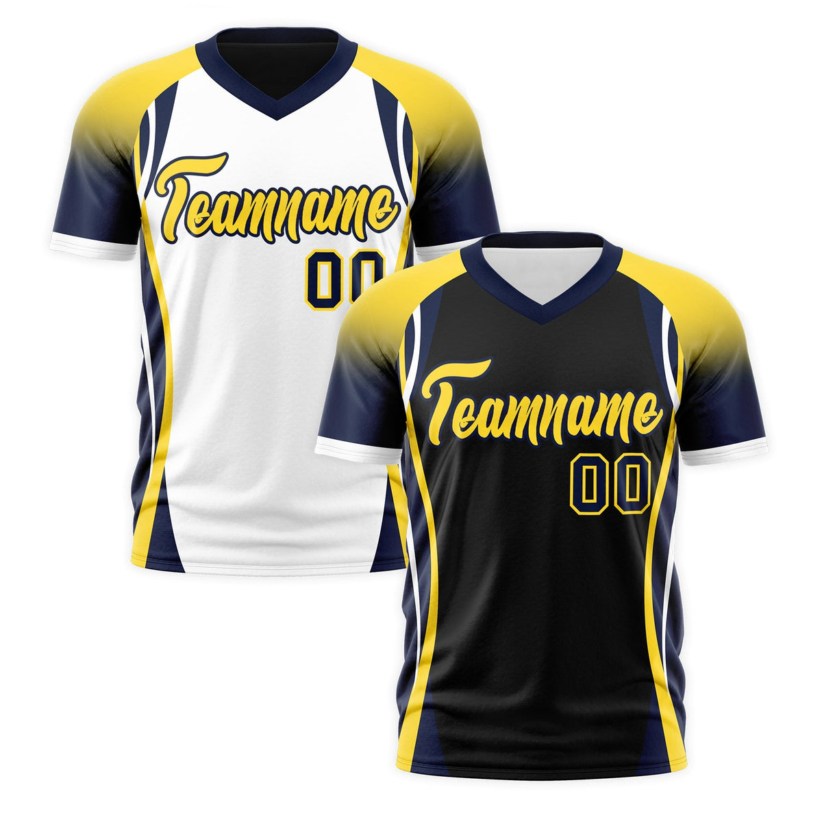 Custom Black Gold Navy Reversible Breathable T-shirt| KXKSHOP