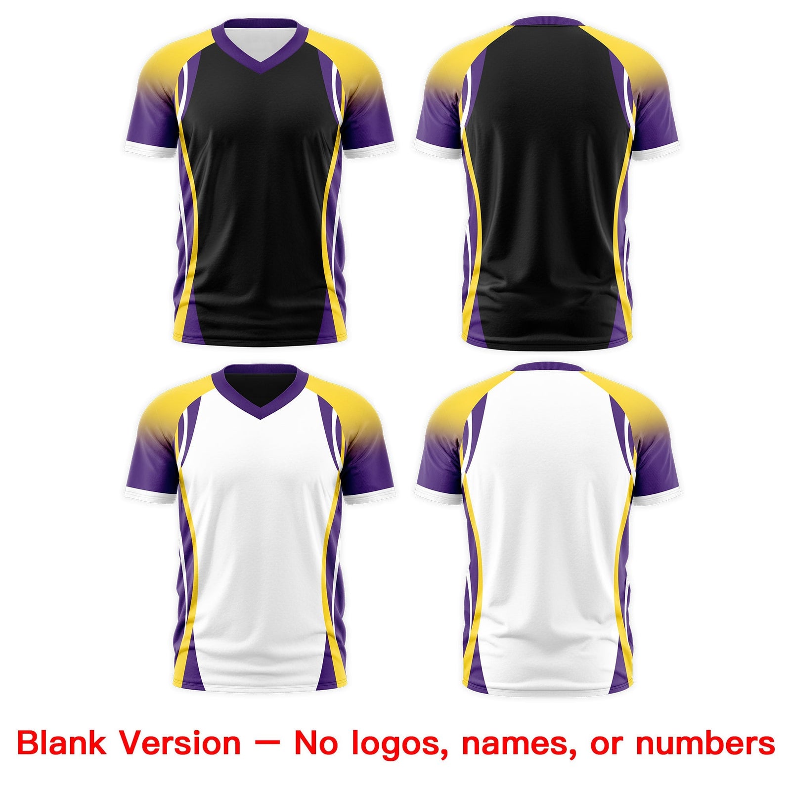Custom Black Gold Purple Reversible Wrinkle-Resistant T-shirt| KXKSHOP