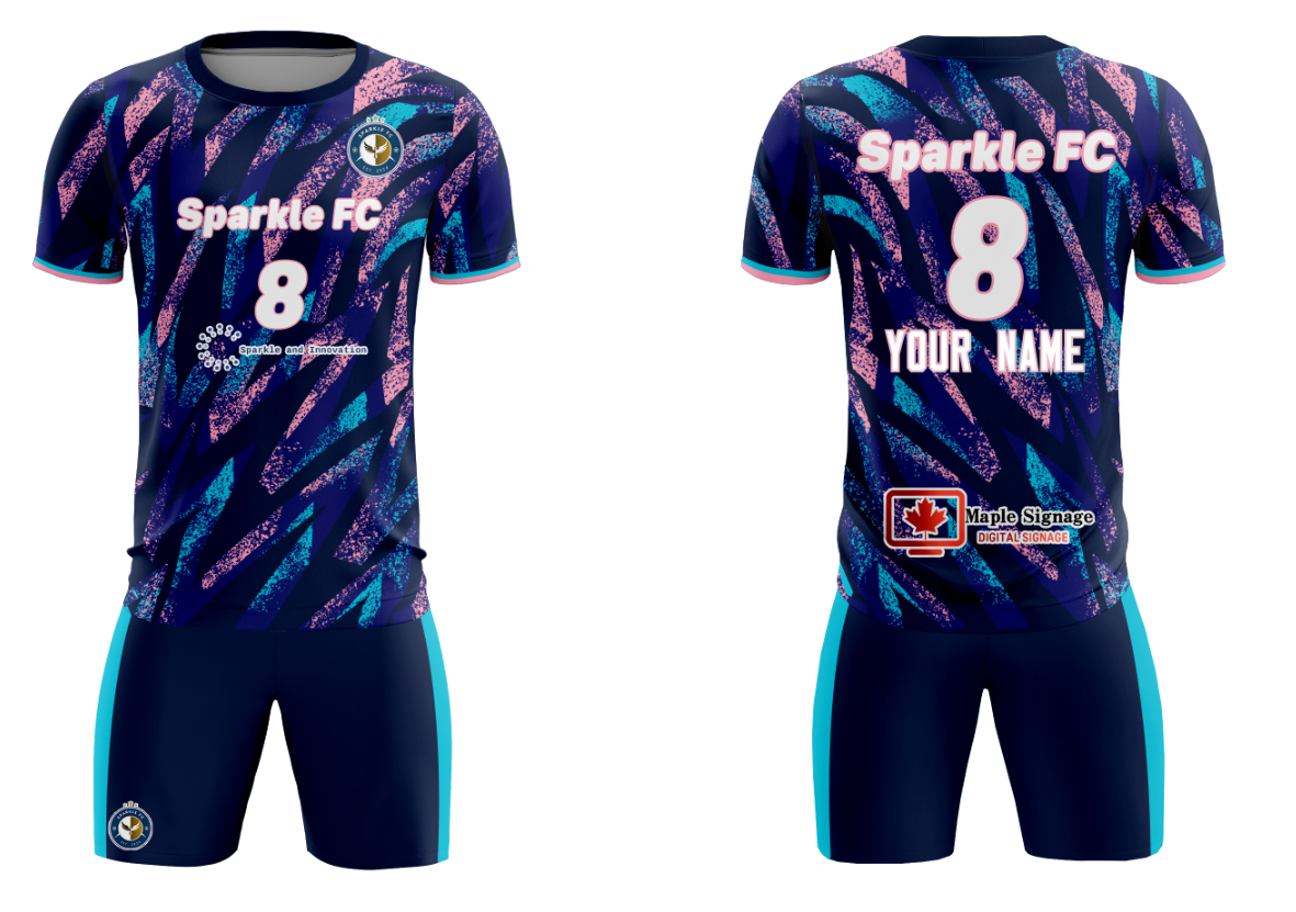 Fans-Made | Custom "Sparkle FC" Training Sport Soccer Sets Jersey