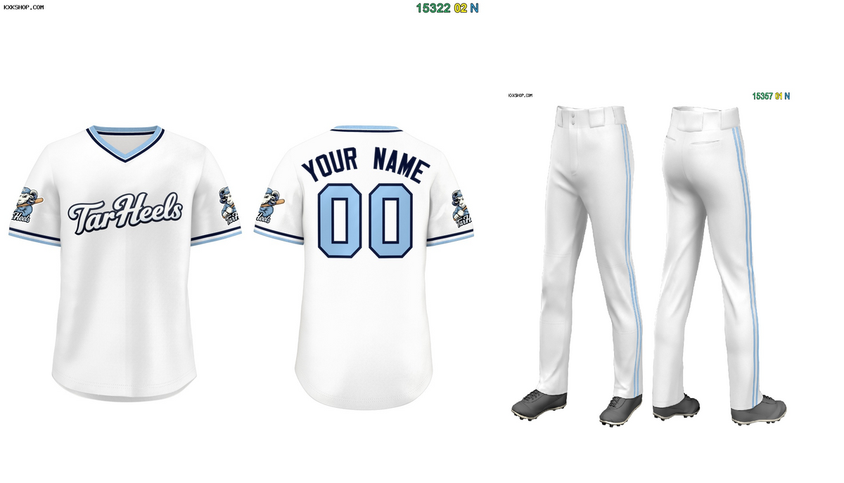 Fans-Made |Custom  White Baseball Uniform Jersey/Pants Package For Team¨C Available for Reorder