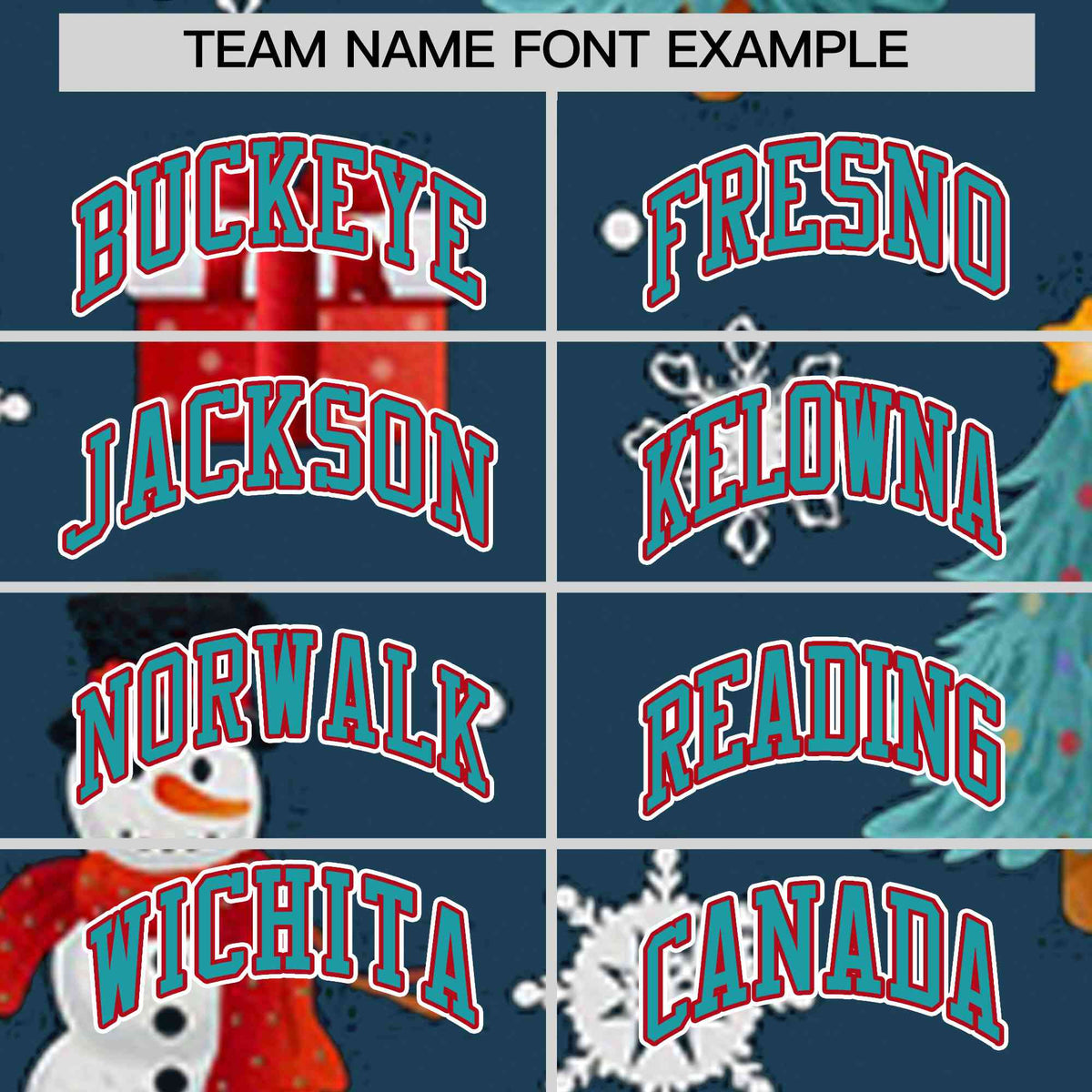 Custom Midnight Blue Aqua Christmas Graffiti Pattern Athletic Pullover Hoodie