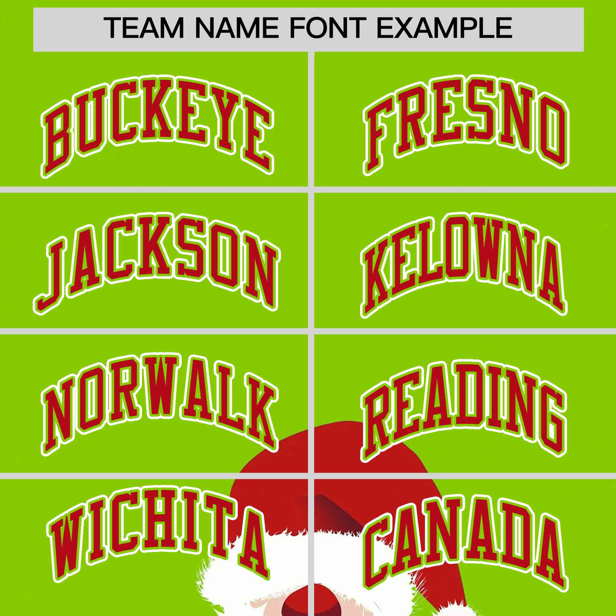 Custom Neon Green Red Christmas Graffiti Pattern Athletic Full-Zip Hoodie